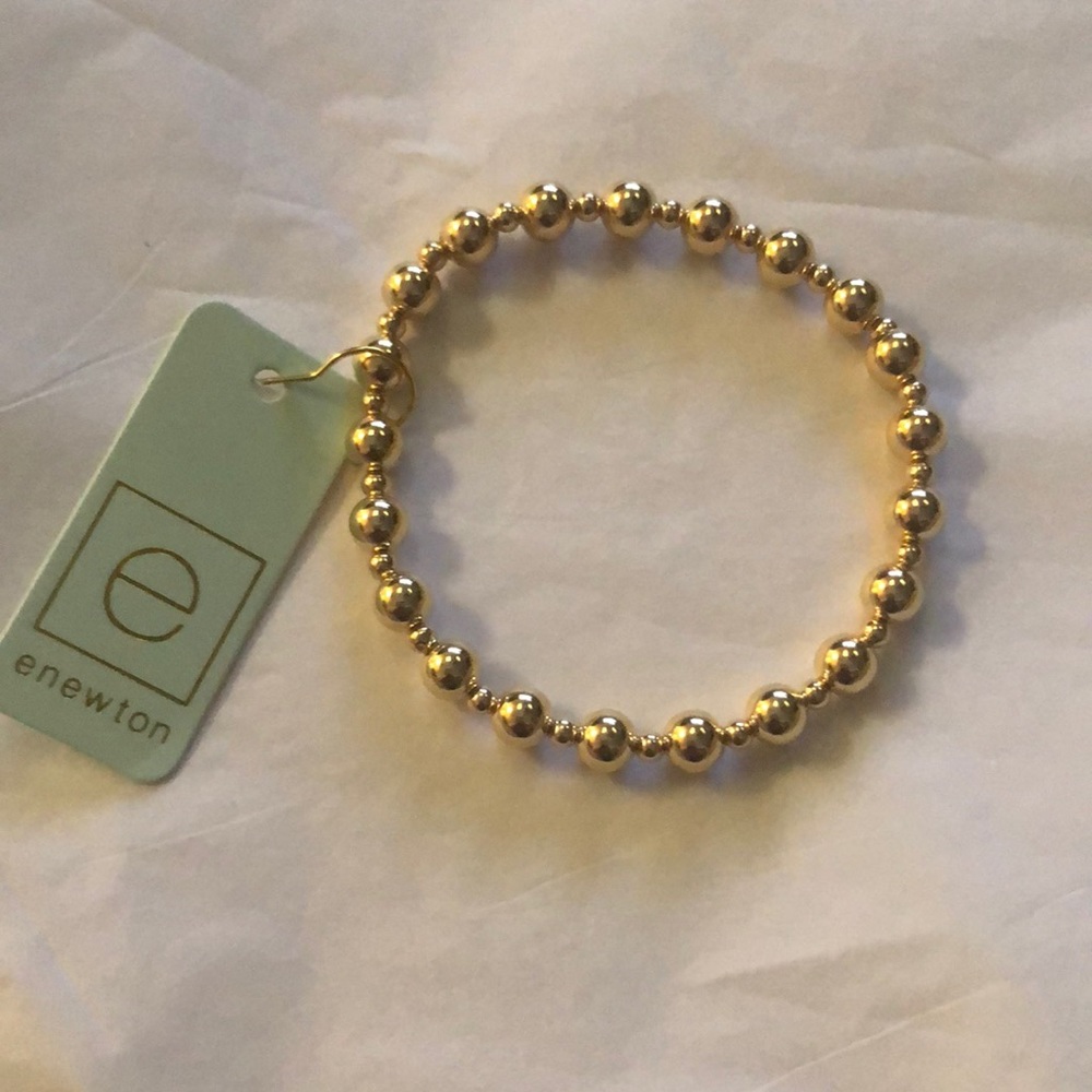 NWT Enewton Classic Grateful Pattern 6mm Bead Bracelet - Picture 2 of 4